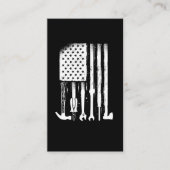 アメリカ国旗整備士誇りを持ったツールズクラフトUSA 名刺 (正面)