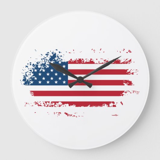 アメリカ国旗時計 ラージ壁時計 (正面)