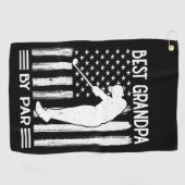 アメリカ国旗最高のグランパバイパー ゴルフタオル (横)