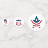 アメリカ国旗柄テーブルコンフェッティ コンフェッティ (裏面)