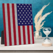 アメリカ国旗炭素繊維スタイルプリント フォトプラーク (側面)