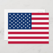 アメリカ国旗独立記念日はがき ポストカード (正面/裏面)