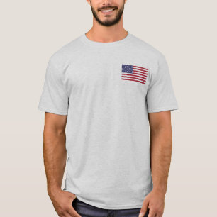 アメリカ国旗男性基本Tシャツ Tシャツ