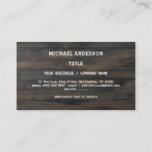 アメリカ国旗素朴の愛国心 名刺 (裏面)