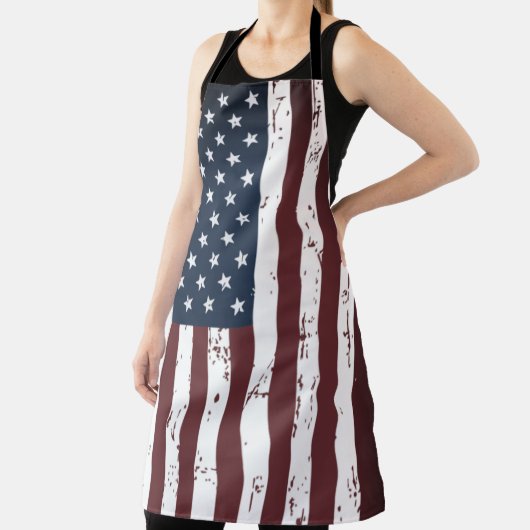 アメリカ国旗素朴国スターズストライプBBQ エプロン (インサイチュ)