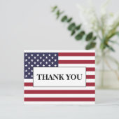 アメリカ国旗結婚の感謝 案内ポストカード (スタンド正面)