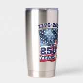 アメリカ国旗自由の女神250周年記念 保温保冷タンブラー (正面)