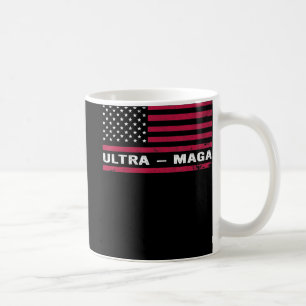アメリカ国旗衣装ブラックアメリカ国旗おもしろいウルトラ コーヒーマグカップ