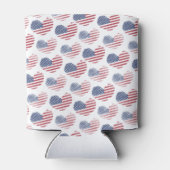 アメリカ国旗赤白青愛国心 缶クーラー (裏面)