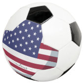 アメリカ国旗赤白青愛国的サッカーボール サッカーボール (3/4)