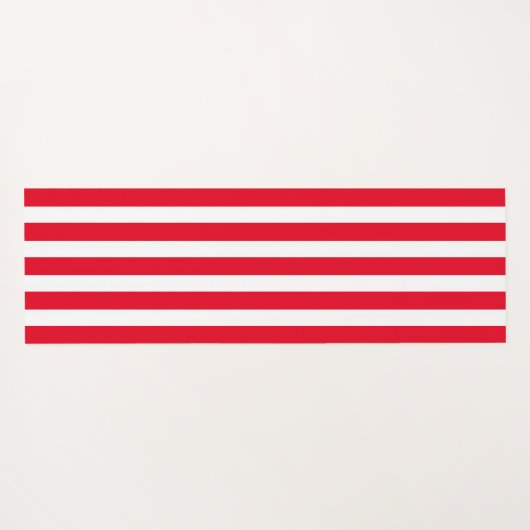 アメリカ国旗赤白青愛国的モノグラム ヨガマット (裏面(横))