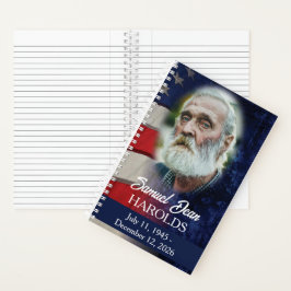 アメリカ国旗軍人葬儀メモリアルゲストブック ノートブック