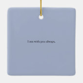 アメリカ国旗軍隊葬儀記念 セラミックオーナメント (裏面)