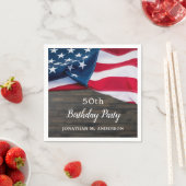 アメリカ国旗軍隊誕生日党愛国心 スタンダードカクテルナプキン (インサイチュ)