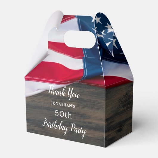 アメリカ国旗軍隊誕生日党愛国心 フェイバーボックス (裏面サイド)