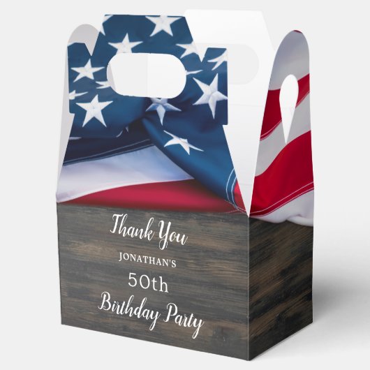 アメリカ国旗軍隊誕生日党愛国心 フェイバーボックス (オープン)