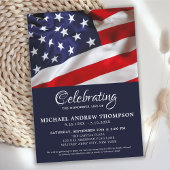 アメリカ国旗退役軍人記念お祝いオブ・ライフ 招待状