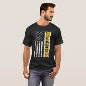 アメリカ国旗退職した軍 Tシャツ (正面フル)