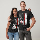 アメリカ国旗野球チームヴィンテージ野球Tシャツ Tシャツ (ユニセックス)