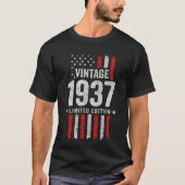 アメリカ国旗限定版スターヴィンテージ1937 Tシャツ (正面)