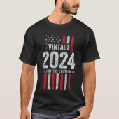 アメリカ国旗限定版スターヴィンテージ2024 Tシャツ (正面)