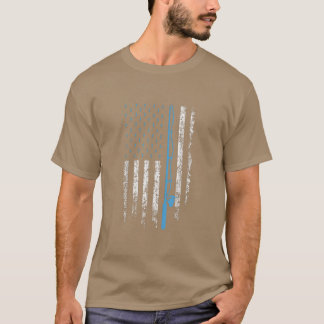 アメリカ国旗魚釣りヴィンテージベース魚釣りR Tシャツ