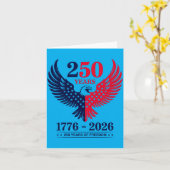 アメリカ国旗鷲250周年記念 カード (黄色い花)