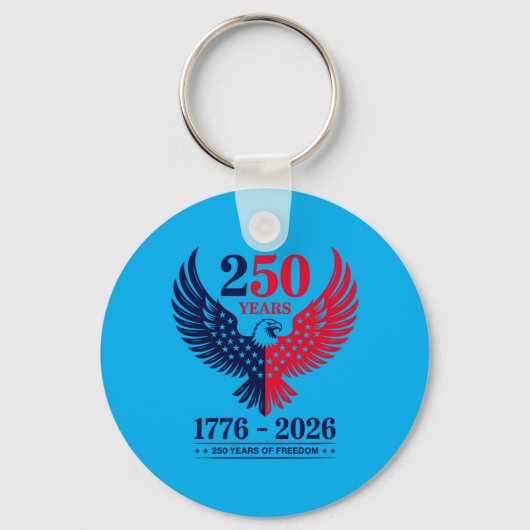 アメリカ国旗鷲250周年記念 キーホルダー (正面)