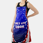 アメリカ国旗2の星とストライプカスタム文字 エプロン (インサイチュ)