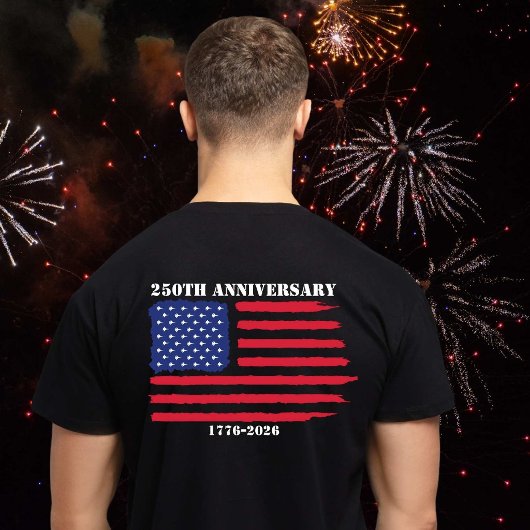 アメリカ国旗250周年記念ジェット戦闘機 Tシャツ
