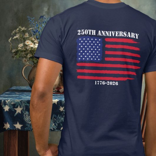 アメリカ国旗250周年記念ジェット戦闘機 Tシャツ