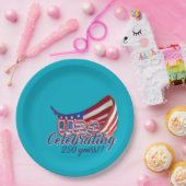 アメリカ国旗250周年記念パーティー用の紙皿 ペーパープレート (パーティー)