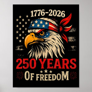 アメリカ国旗250周年記念日 ポスター