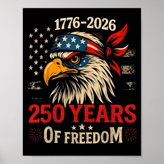アメリカ国旗250周年記念日 ポスター (正面)