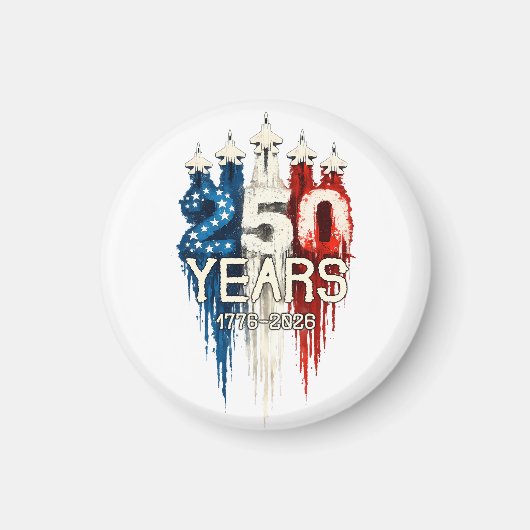 アメリカ国旗250周年記念 マグネット (正面)