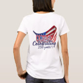 アメリカ国旗250周年記念Tシャツ Tシャツ (裏面)