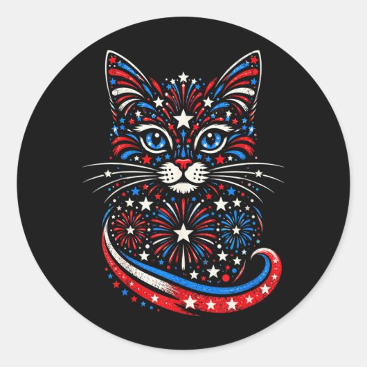 アメリカ国旗250周年記念USA2026 ラウンドシール (正面)