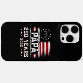 アメリカ国旗250周年7月4日パパデザイン メンズグラン Case-Mate iPhoneケース (裏面 (横))