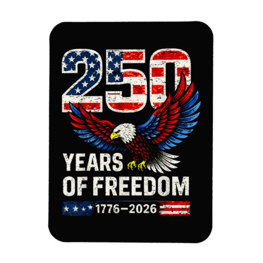アメリカ国旗250周年 アメリカ マグネット (縦)