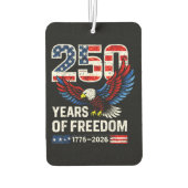 アメリカ国旗250周年 カーエアーフレッシュナー (裏面)