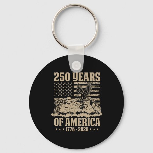 アメリカ国旗250周年 1776-2026 アメリカ生誕250周年 4 キーホルダー (正面)