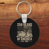 アメリカ国旗250周年 1776-2026 アメリカ生誕250周年 4 キーホルダー (正面)
