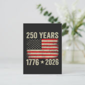 アメリカ国旗250周年 1776-2026 ポストカード (スタンド正面)
