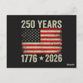 アメリカ国旗250周年 1776-2026 ポストカード (裏面)
