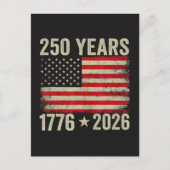 アメリカ国旗250周年 1776-2026 ポストカード (正面)