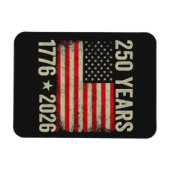 アメリカ国旗250周年 1776-2026 マグネット (横)