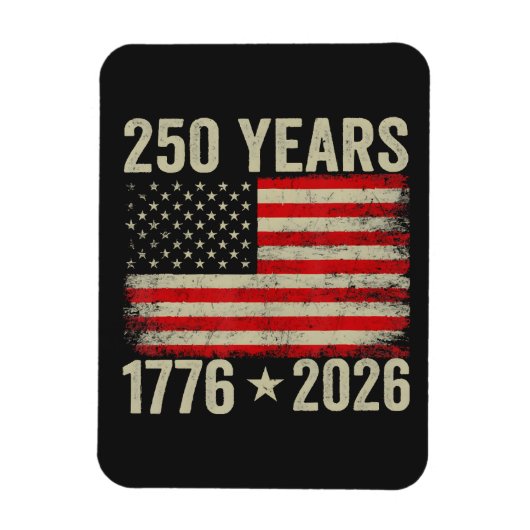 アメリカ国旗250周年 1776-2026 マグネット (縦)