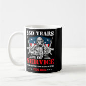 アメリカ国旗250周年 2026年7月4日 1776年 男性 コーヒーマグカップ (左)