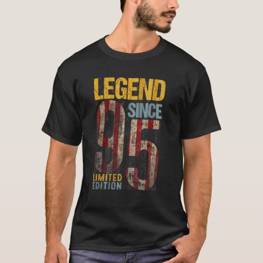 アメリカ国旗27歳ヴィンテージ1995 27th Happy Tシャツ (正面)