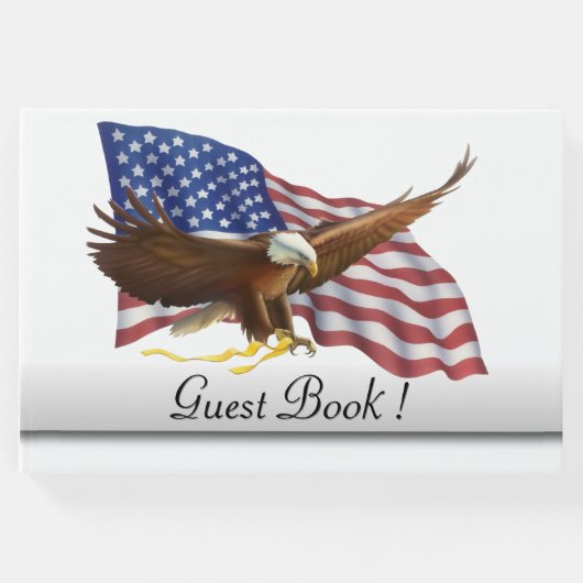 アメリカ国旗7月4日Guest Book ゲストブック (正面)
